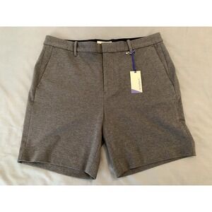 NWT Artefact Chino Shorts Men's 34x7 Gray Cotton Blend Stretch Comfort Soft NEW